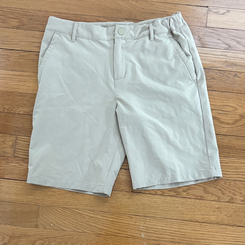 all in motion beige khaki boys golf shorts
